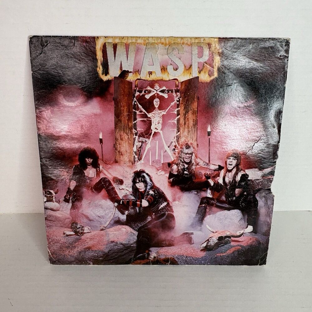 Wasp Self-Titled Vinyl Lp 1984 Original Ultrasonic Clean VG Strong/VG Vintage